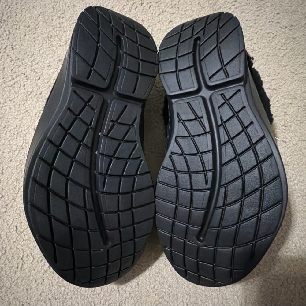 OOFOS OOcoozie Men’s 10 Mules Shoes Slides Sandals Slippers Slip Ons Black NEW - Picture 8 of 15